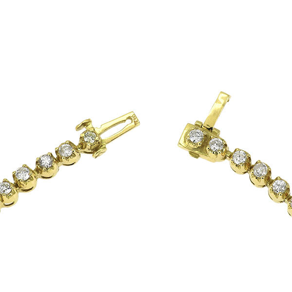 K18YG ダイヤモンド テニス ブレスレット 2.00ct