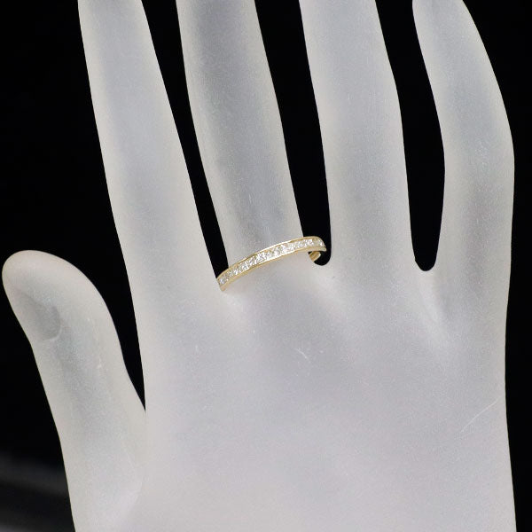 K18YG ダイヤモンド リング 0.25ct ハーフエタニティ