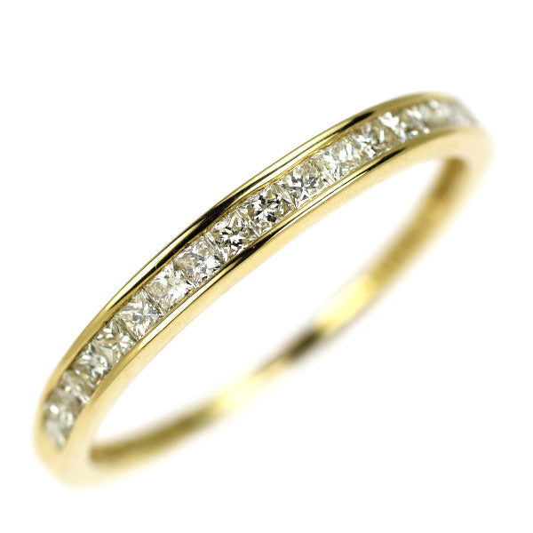 K18YG ダイヤモンド リング 0.25ct ハーフエタニティ