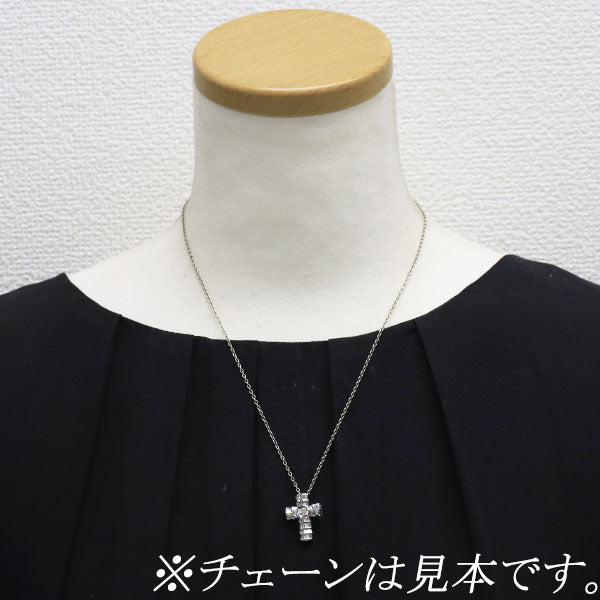 Pt900 ダイヤモンド ペンダントトップ 1.00ct クロス