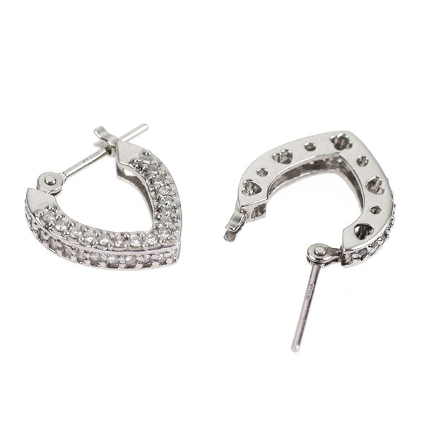 Pt900 ダイヤモンド ピアス 0.30ct フープ