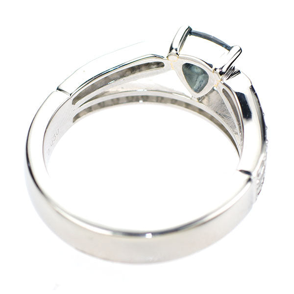 Pt900 マダガスカルベキリー産 ベキリーブルーカラーチェンジガーネット ダイヤモンド リング 0.56ct D0.50ct