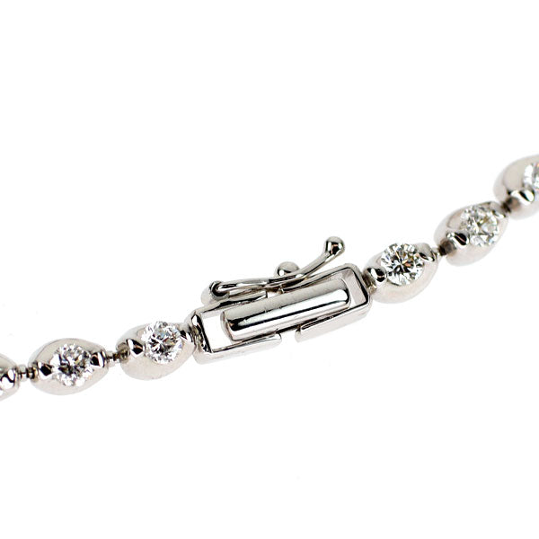 K18WG ダイヤモンド ブレスレット 2.00ct テニス