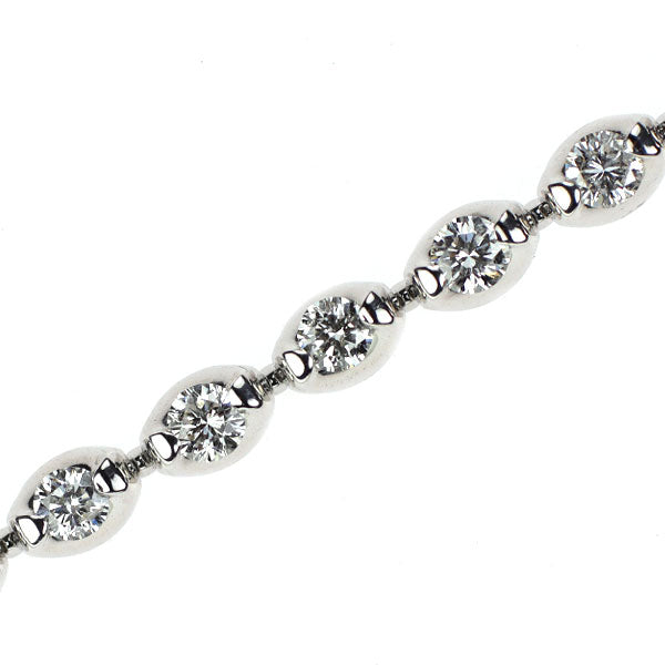 K18WG ダイヤモンド ブレスレット 2.00ct テニス