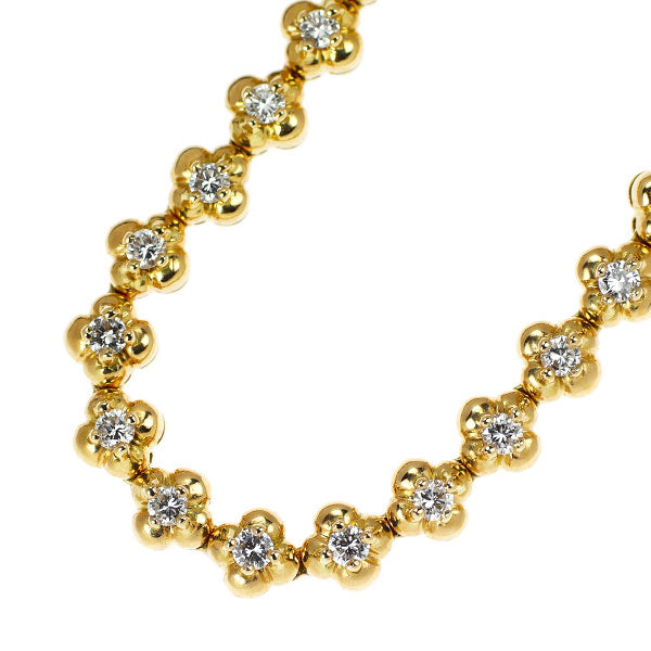 GINZA TANAKA K18YG ダイヤモンド テニス ネックレス 4.20ct