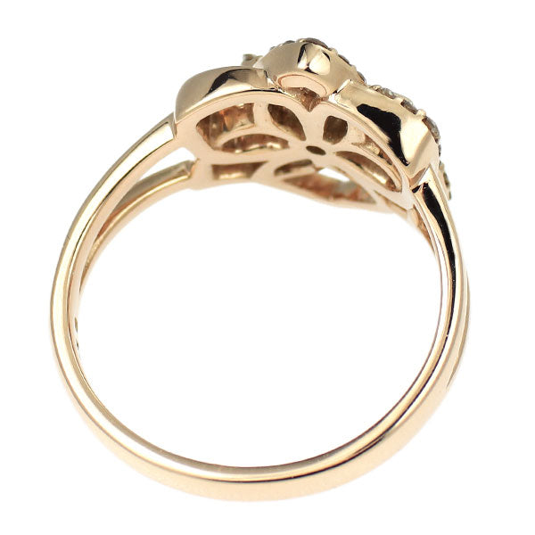 K18PG ダイヤモンド リング 0.18ct フラワー