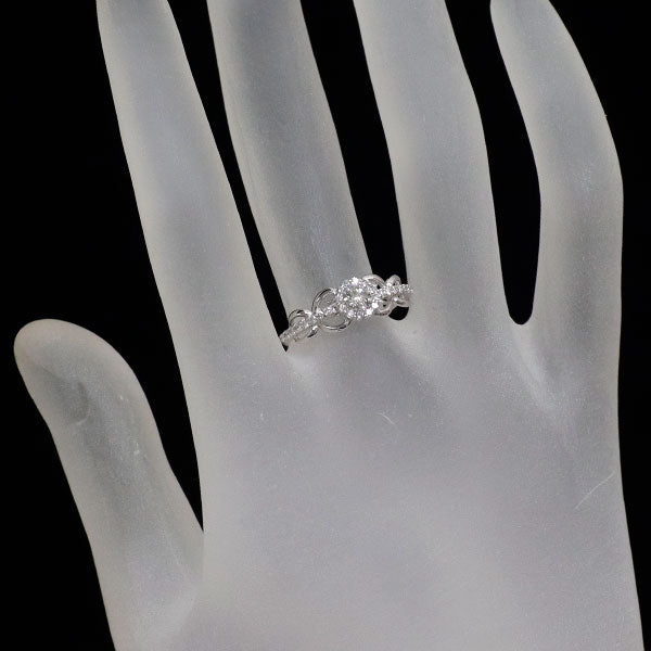 K18WG ダイヤモンド リング 0.24ct D0.18ct