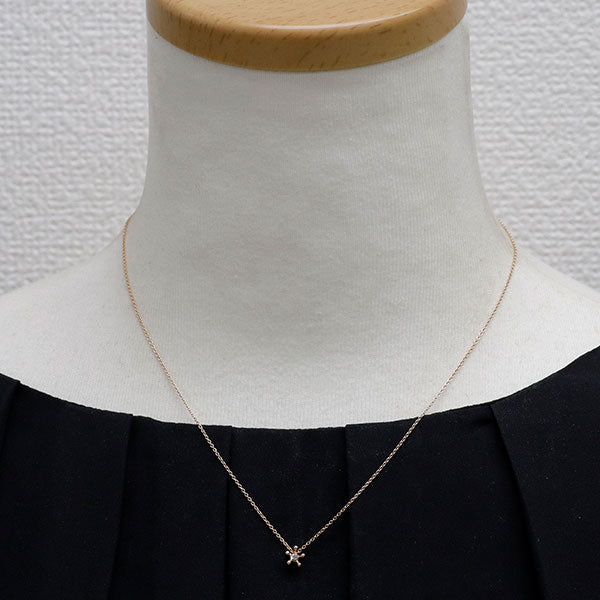K10PG ダイヤモンド ペンダントネックレス 0.04ct