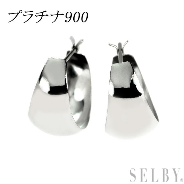 Pt900 フープ ピアス