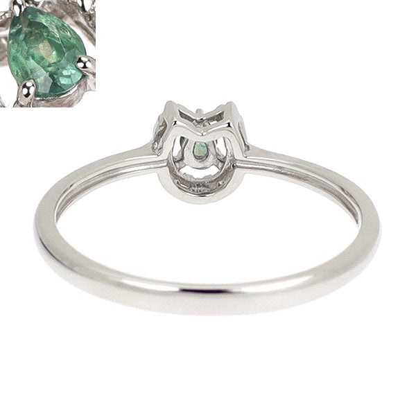 希少 Pt900 アレキサンドライト ダイヤモンド リング 0.05ct D0.036ct 馬蹄