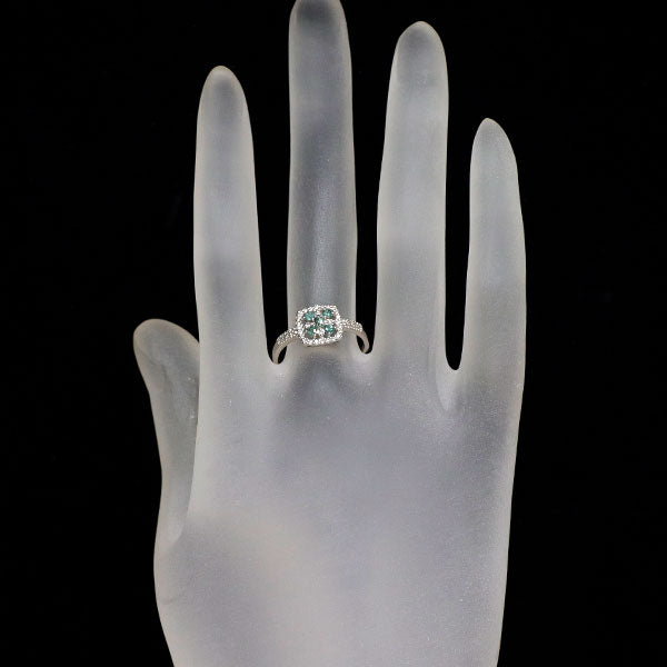 希少 Pt900 アレキサンドライト ダイヤモンド リング 0.18ct D0.144ct