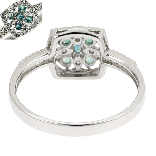 希少 Pt900 アレキサンドライト ダイヤモンド リング 0.16ct D0.144ct