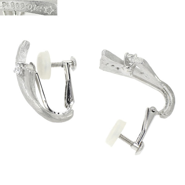 星の砂 Pt900/ K14WG ダイヤモンド イヤリング 0.24ct