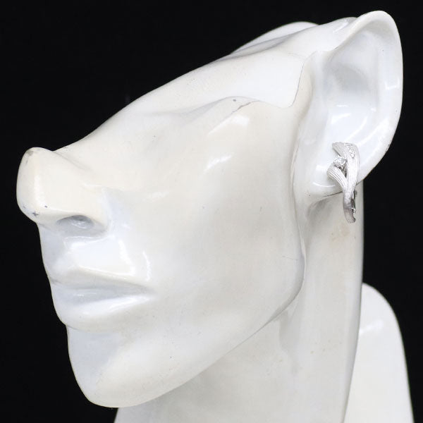 星の砂 Pt900/ K14WG ダイヤモンド イヤリング 0.24ct