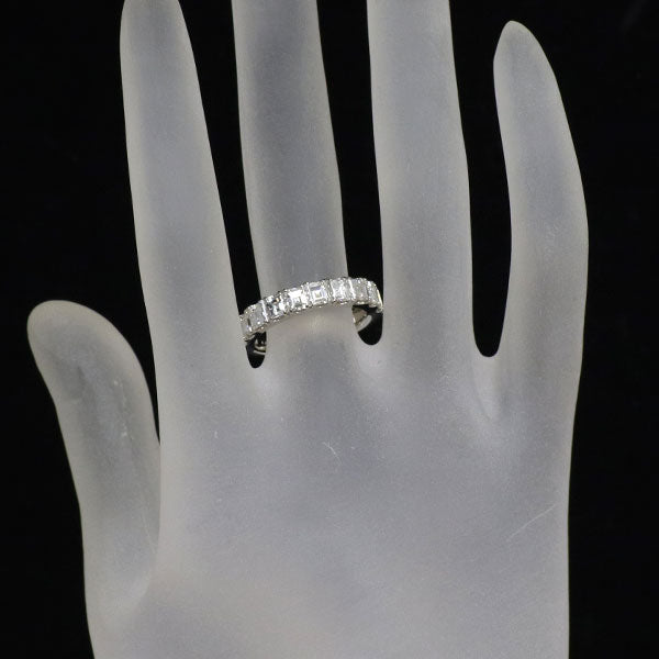 新品 Pt900 スクエアカット ダイヤモンド リング 2.000ct E/F VS1-2 ハーフエタニティ