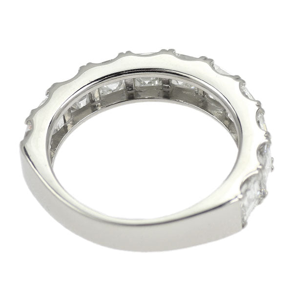 新品 Pt900 スクエアカット ダイヤモンド リング 3.002ct E-G VS1-2 ハーフエタニティ