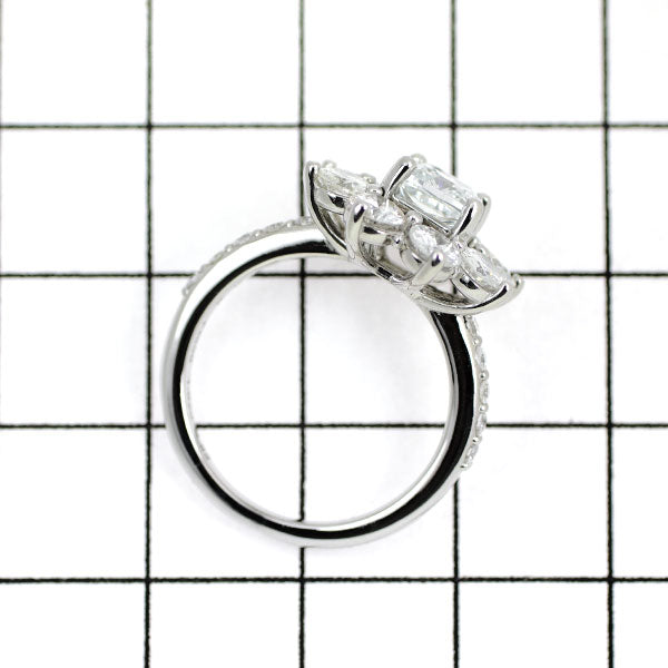 新品 希少 Pt900 天然ブルー ダイヤモンド リング 1.020ct LB SI1 G/G D1.85ct