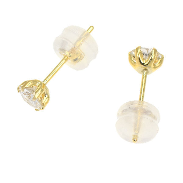 新品 K18YG サーキュラーブリリアントカット ダイヤモンド ピアス 0.519ct G/I SI2