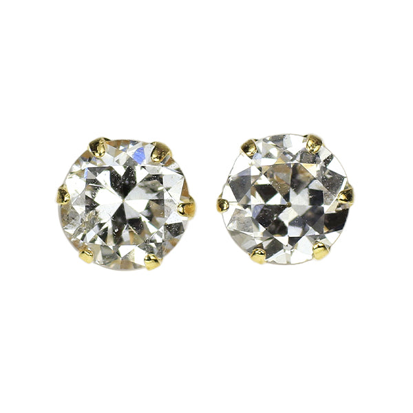 新品 K18YG サーキュラーブリリアントカット ダイヤモンド ピアス 0.519ct G/I SI2