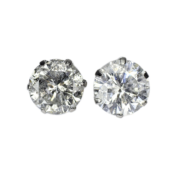 新品 Pt900 ダイヤモンド ピアス 2.27ct G/H I2 G