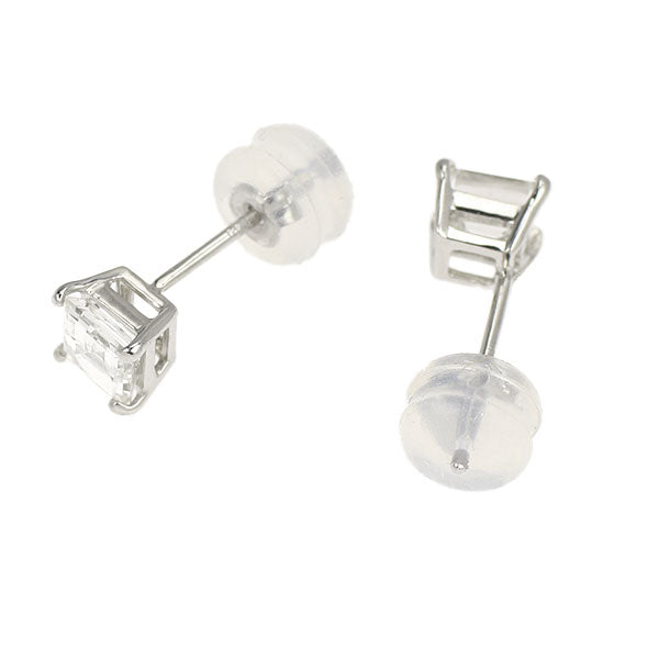 新品 Pt900 カレカット ダイヤモンド ピアス 0.64ct F/G VS2