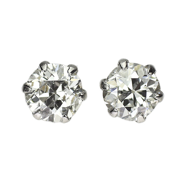 新品 Pt900 サーキュラーブリリアントカット ダイヤモンド ピアス 0.611ct G/H SI2