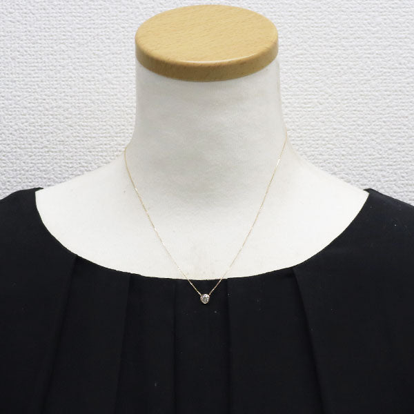 新品 K18PG ダイヤモンド ペンダントネックレス 0.309ct M（Faint Brown） SI2 Fair