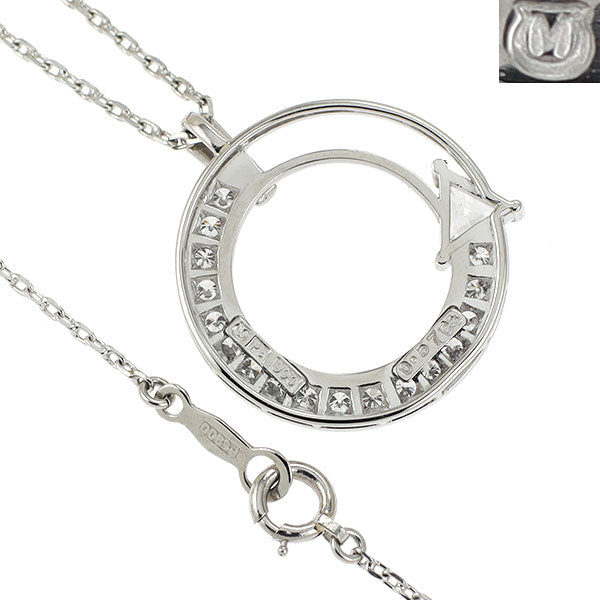 ミキモト Pt900 ダイヤモンド ペンダントネックレス 0.57ct NCチェーン社外