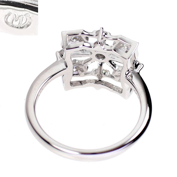 ミキモト K18WG ダイヤモンド リング 0.16ct