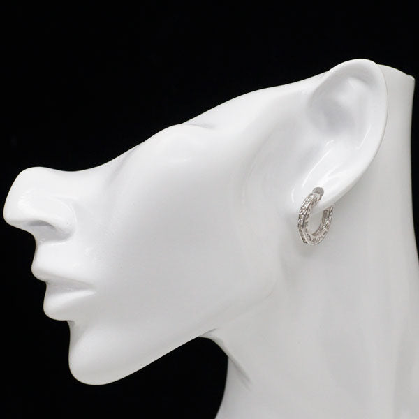K18WG ダイヤモンド フープ ピアス 0.60ct