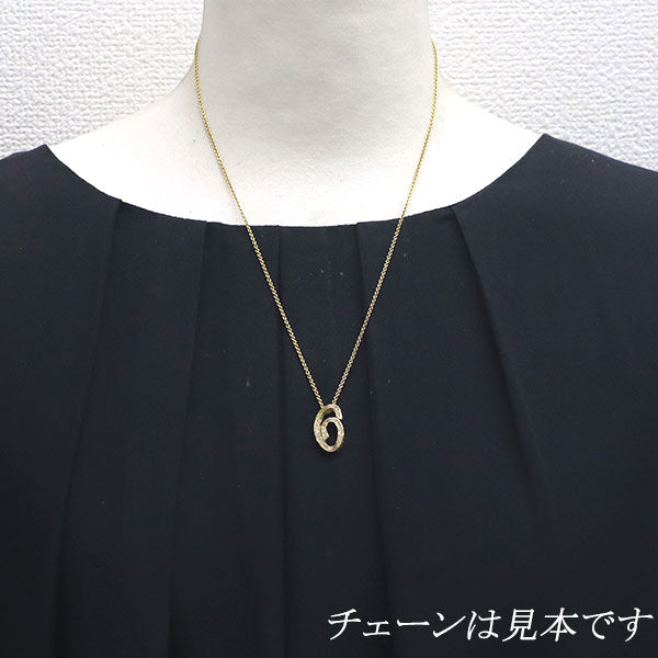 K18YG ダイヤモンド ペンダントトップ 0.129ct ナンバー「6」