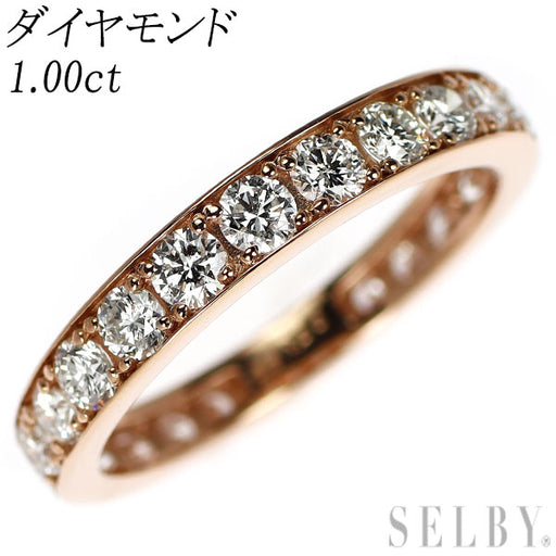 K18PG ダイヤモンド リング 1.00ct セミエタニティ — セルビー