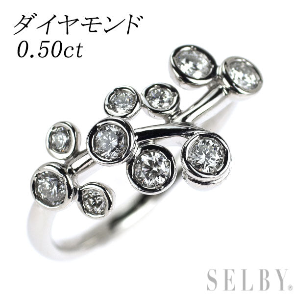 Pt900 ダイヤモンド リング 0.50ct