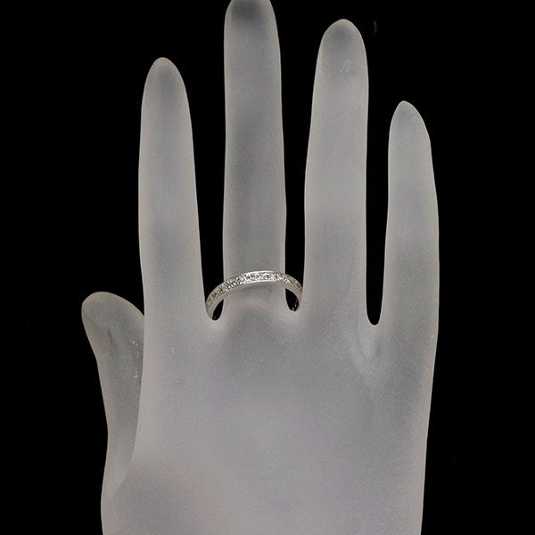 Pt950 ダイヤモンド リング 0.51ct セミエタニティ