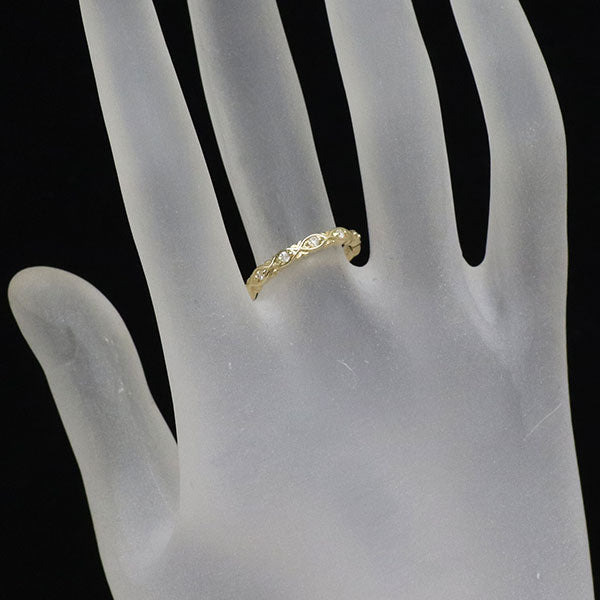 アガット K10YG ダイヤモンド リング 0.07ct