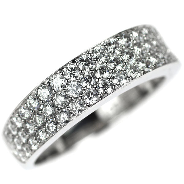 Pt950 ダイヤモンド リング 0.89ct パヴェ