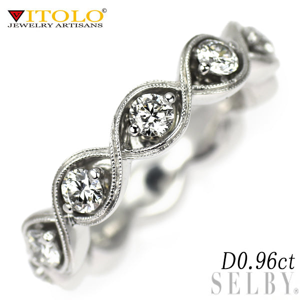 VITOLO（ヴィトロ） K18WG ダイヤモンド リング 0.96ct フルエタニティ