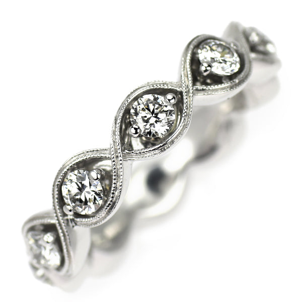 VITOLO（ヴィトロ） K18WG ダイヤモンド リング 0.96ct フルエタニティ