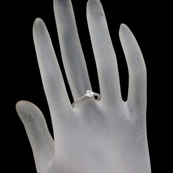 Pt900 クリスカット ダイヤモンド リング 0.324ct D VS1 VG/VG D0.10ct  