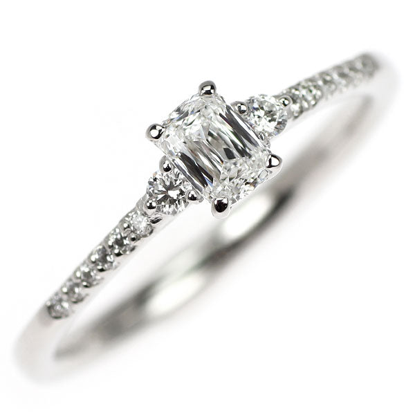 Pt900 クリスカット ダイヤモンド リング 0.324ct D VS1 VG/VG D0.10ct