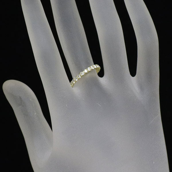 K18YG ダイヤモンド リング 0.50ct ハーフエタニティ