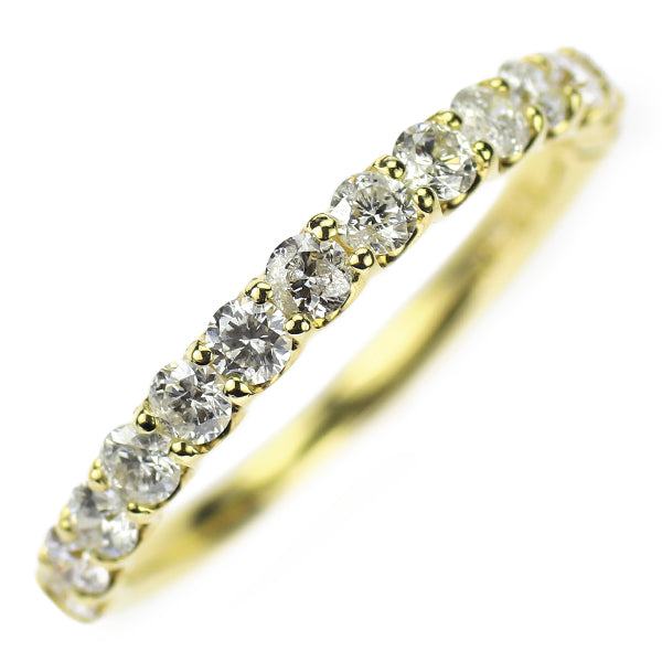 K18YG ダイヤモンド リング 0.50ct ハーフエタニティ