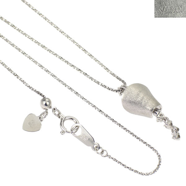 ラッセル K18WG ダイヤモンド ペンダントネックレス 0.19ct
