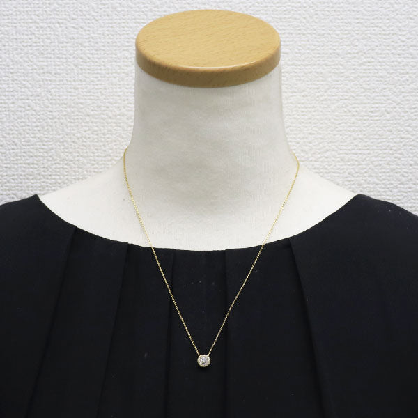 フォーエバーマーク K18YG ダイヤモンド ペンダントネックレス 0.27ct D0.09ct