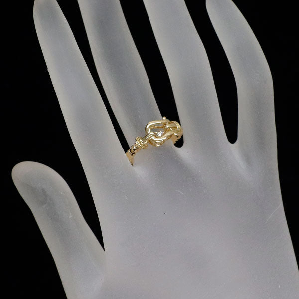 K18YG ダイヤモンド リング 0.10ct 伸縮式 6号～ フリーサイズ