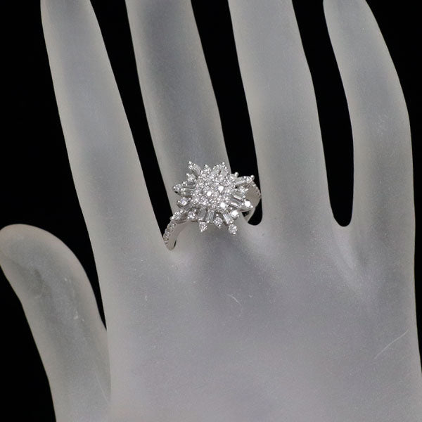 K18WG ダイヤモンド リング 1.00ct