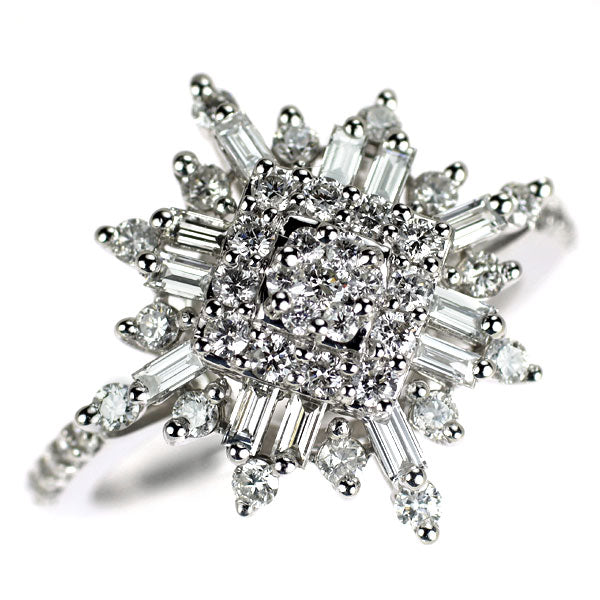 K18WG ダイヤモンド リング 1.00ct