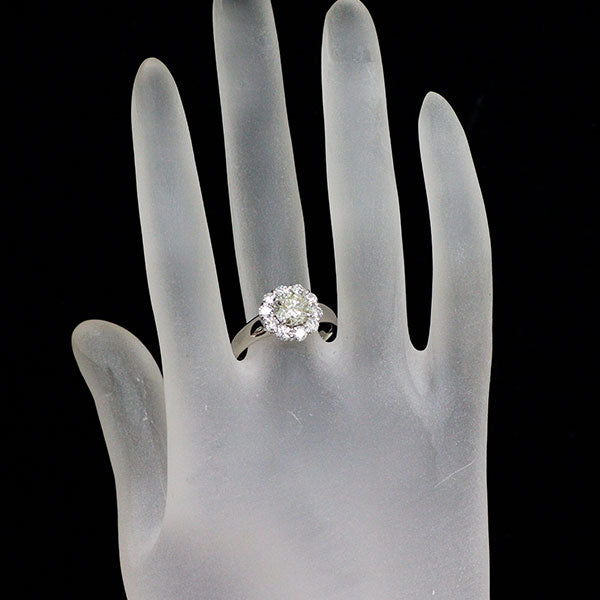 Pt900 ダイヤモンド リング 1.00ct D0.81ct — セルビーオンラインストア 