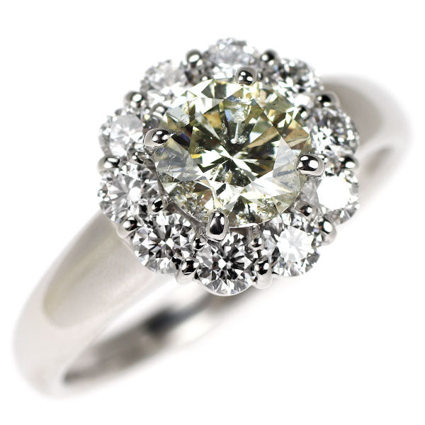 Pt900 ダイヤモンド リング 1.00ct D0.81ct