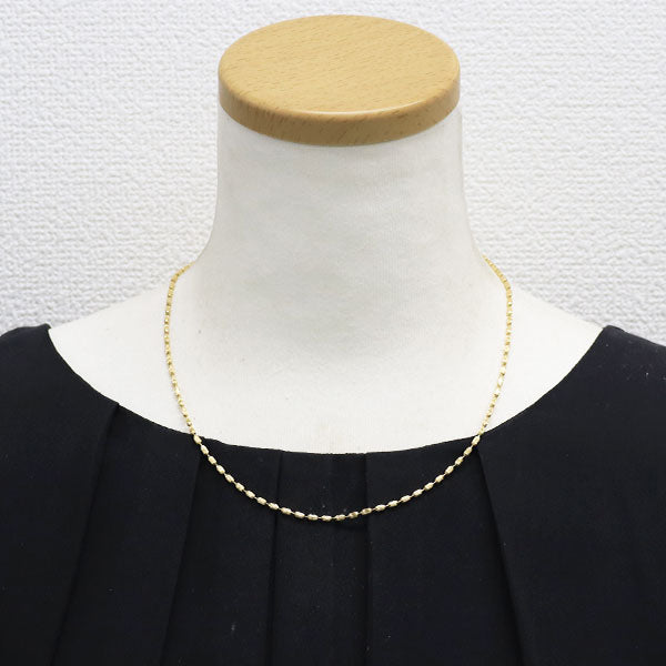 K18YG デザイン チェーンネックレス ～46cm